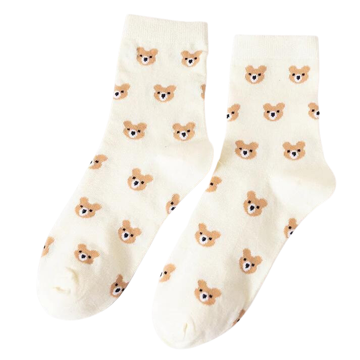 Fluffy Bear Socks