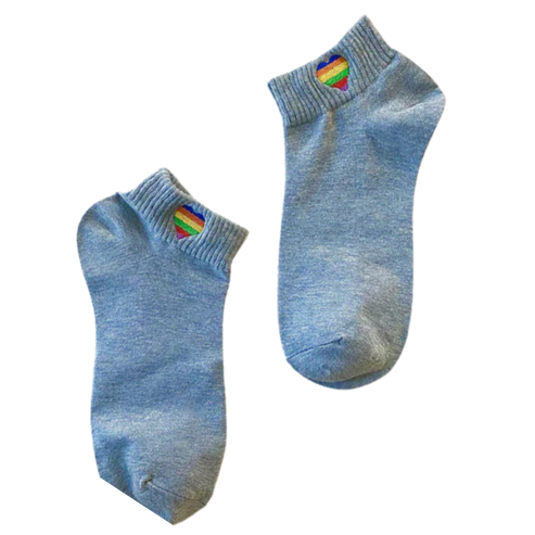 Rainbow Heart Socks