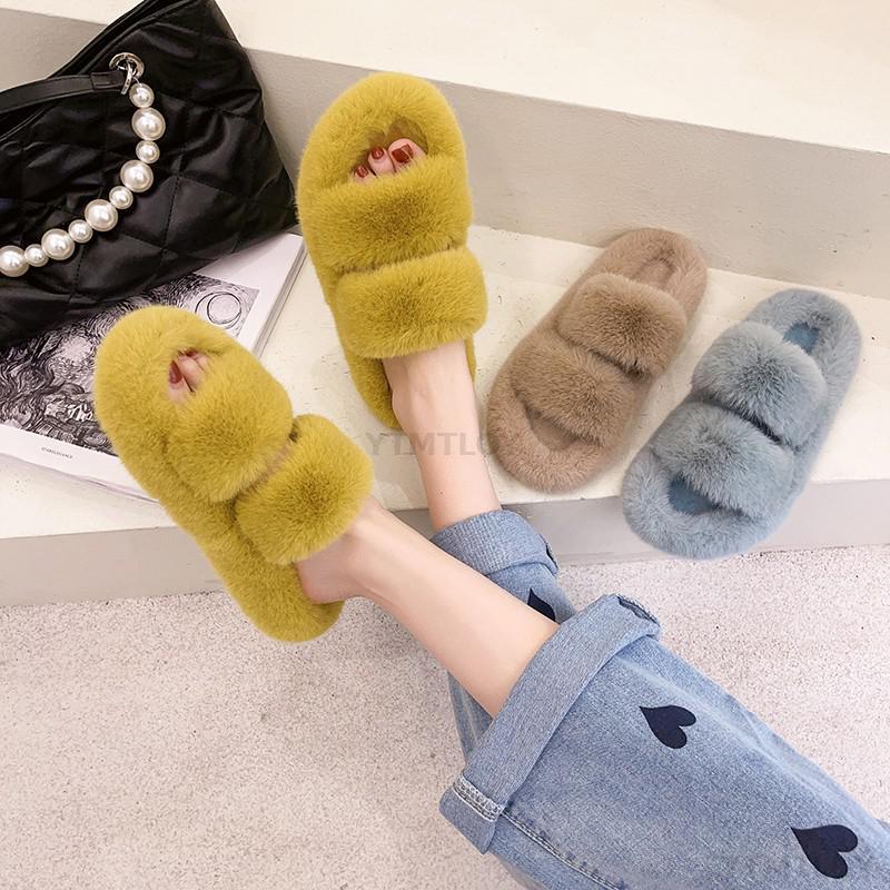 Faux Fur Slippers