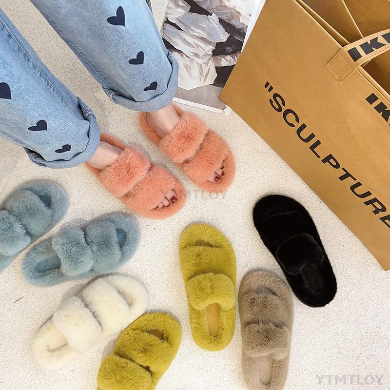 Faux Fur Slippers