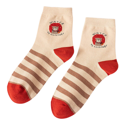 Fluffy Bear Socks