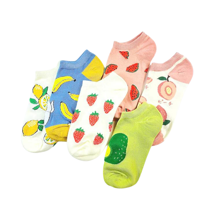 Fruit Basket Socks (6 pairs)