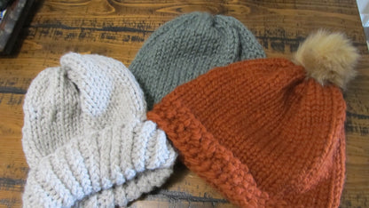 Handmade Beanie Hats from 100% Recycled Material
