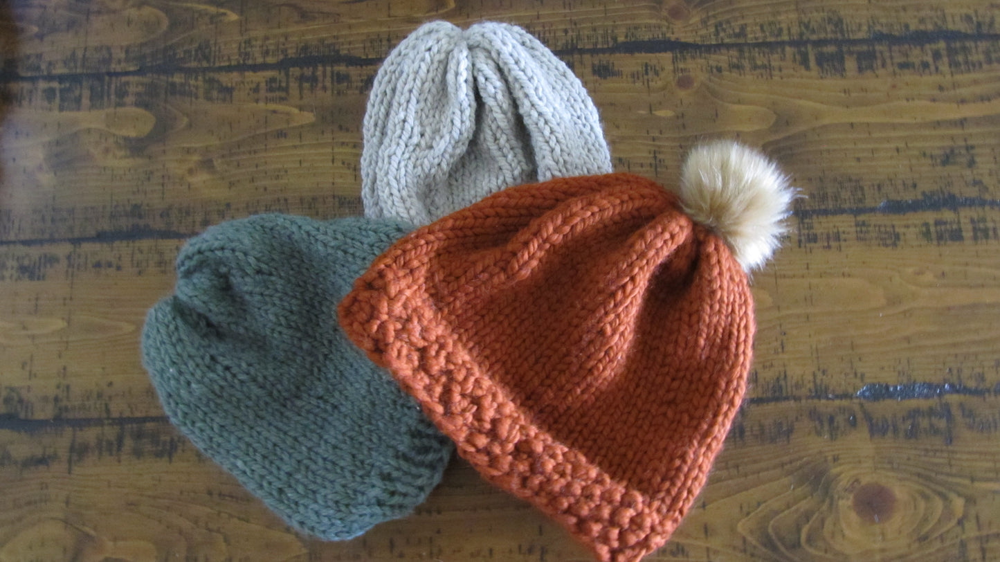 Handmade Beanie Hats from 100% Recycled Material