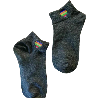 Rainbow Heart Socks