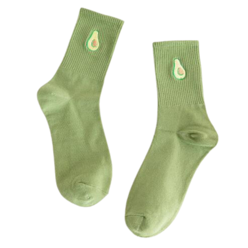 Fruit Embroidered Socks