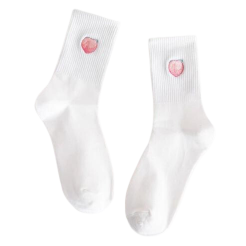 Fruit Embroidered Socks