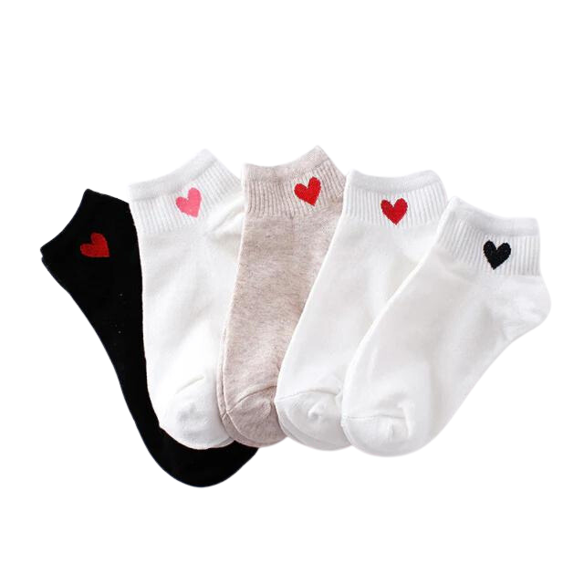 Heart Socks (5 pairs)