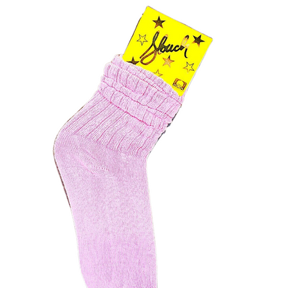 Vintage Ultimate Slouch Socks - Colorful Cotton/Nylon Socks For Women (Size 10-13)