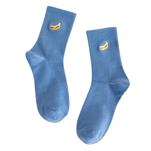 Fruit Embroidered Socks