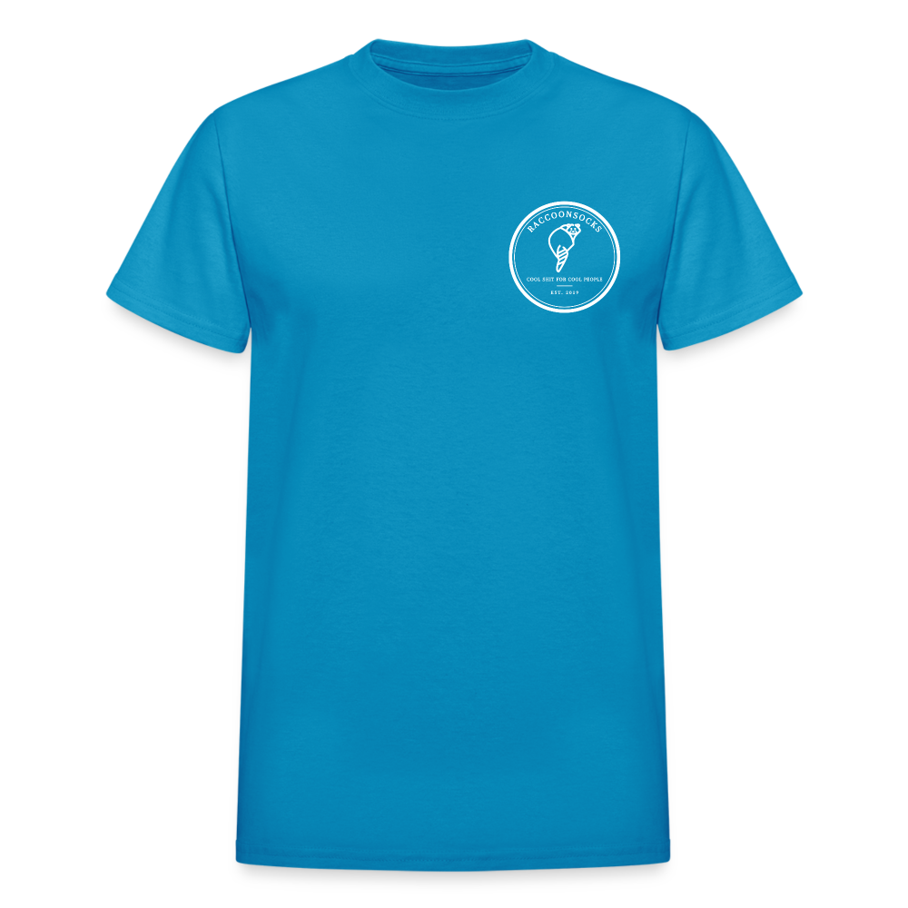 Raccoonsocks Cool Shit Shirt - turquoise
